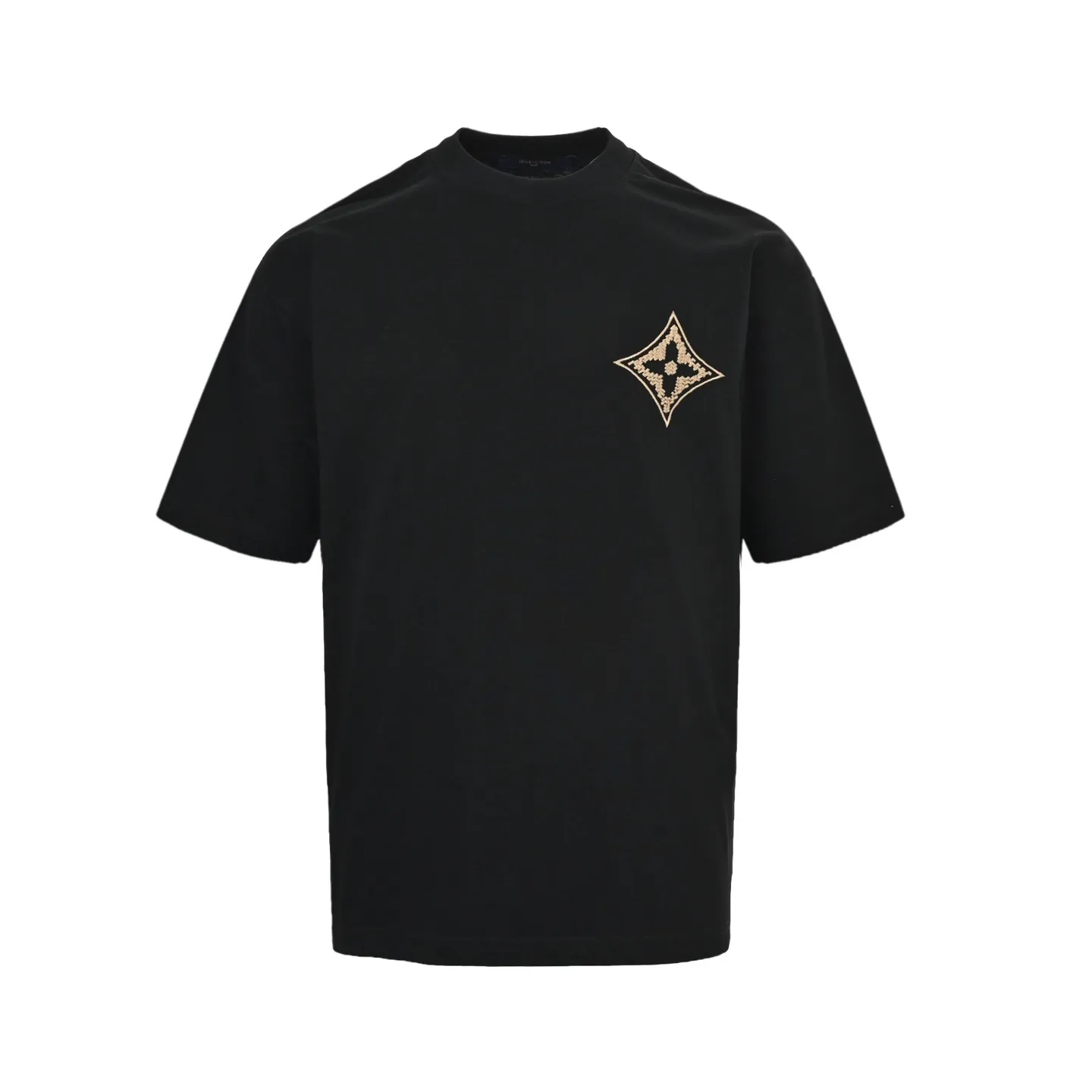 Louis Vuitton/Louis Vuitton 26ss gold label woven embroidered presbyopia short sleeves